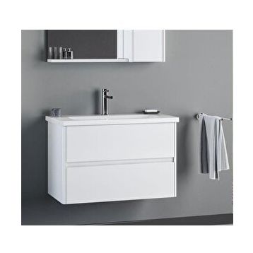 Orka Düden 80 CM Beyaz Banyo Dolabı Takımı