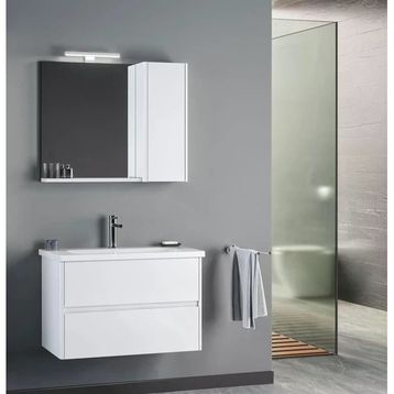 Orka Düden 80 CM Beyaz Banyo Dolabı Takımı