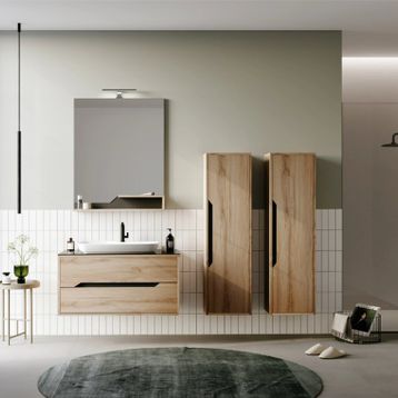 Orka Galia 100 CM Legnano Banyo Dolabı Takımı