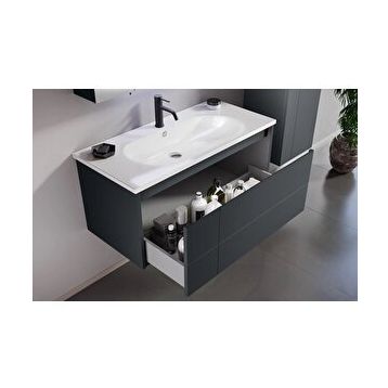 Orka Likya ORKA5002485 Mat Antrasit 80 cm Banyo Dolabı Takımı