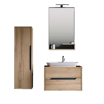 Orka ORKA5002527 Galia Legnano 80 cm Banyo Dolabı Takımı