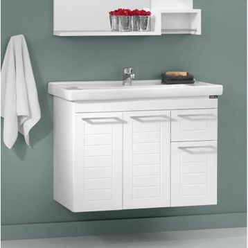 Orka Perge 85 cm Alt Modül Banyo Dolabı