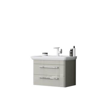 Orka Rose 80 cm Mdf Parlak Kaşmir Banyo Dolabı