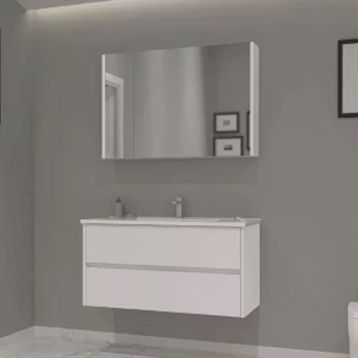 Orka Side 85 cm Mdf Cekmeceli Beyaz Banyo Dolabı Alt Modul Lavabo