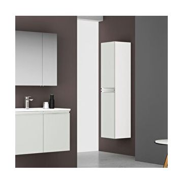 Orka Terme Mürdüm-Beyaz 60 cm Banyo Dolabı