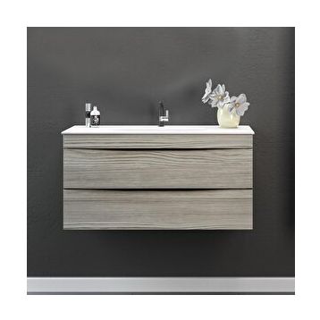 Orka Vento 100 cm Mdf Dublin Banyo Dolabı