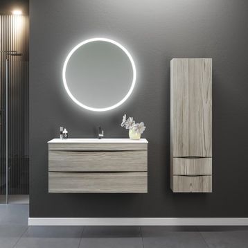 Orka Vento 100 cm Mdf Dublin Banyo Dolabı