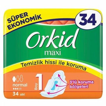 Orkid 34 Adet Normal Maxi Hijyenik Ped
