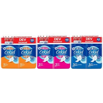 Orkid 56'lı Normal 48'li Uzun 40'lı Gece Ultra Extra Cesaret Ped Seti