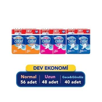 Orkid 56'lı Normal 48'li Uzun 40'lı Gece Ultra Extra Cesaret Ped Seti