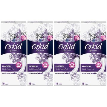 Orkid Discreet Günlük Mesane Extra Uzun 18li 4 Adet Hijyenik Ped