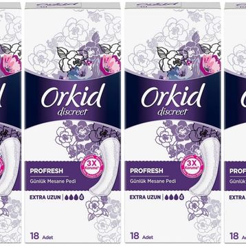 Orkid Discreet Günlük Mesane Extra Uzun 18li 4 Adet Hijyenik Ped