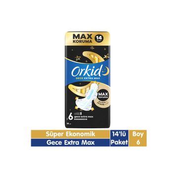 Orkid Extra Max Ultra Gece 14 Adet Ped