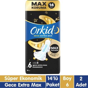 Orkid Extra Max Ultra Gece 14x2 Adet Ped