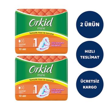 Orkid Maxi Normal 10lu Hijyenik Ped