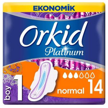 Orkid Platinum 1 Numara Normal 14lü Hijyenik Ped