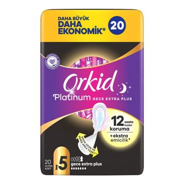 Orkid Platinum 20x3 Adet Gece Extra Plus Ped