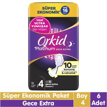 Orkid Platinum Gece Ekstra 6x16 Adet Ped