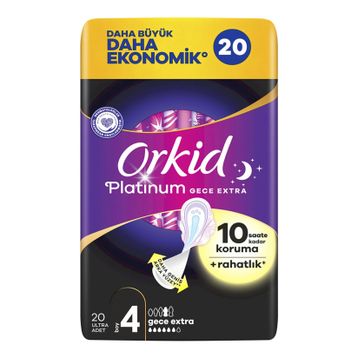 Orkid Platinum Gece Extra 20x4 80 Adet Ped
