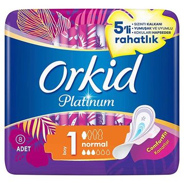 Orkid Platinum Kanatlı Normal Boy 1 5x8 Adet Hijyenik Ped