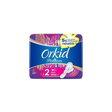 Orkid Platinum Kanatlı Uzun Boy 2 5x7 Adet Hijyenik Ped