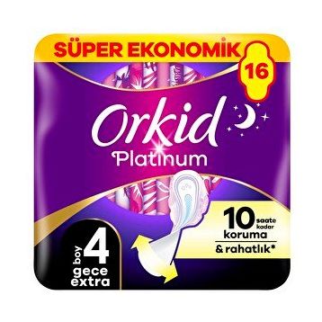Orkid Platinum Normal Dörtlü Paket 16'lı Kadın Pedi