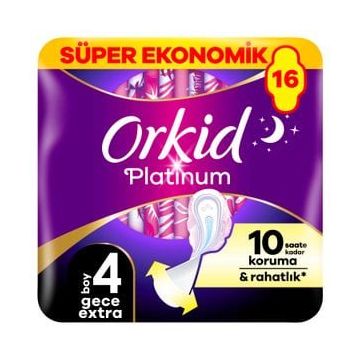 Orkid Platinum Normal Dörtlü Paket 16'lı Kadın Pedi