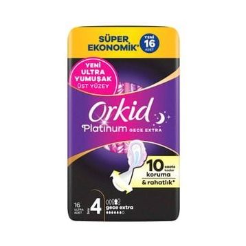 Orkid Platinum Normal Dörtlü Paket 16'lı Kadın Pedi
