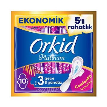 Orkid Platinum Ultra Gece Boy 3 10 Adet Hijyenik Ped