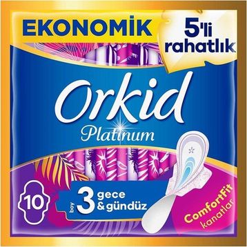 Orkid Platinum Ultra Gece Boy 3 10 Adet Hijyenik Ped