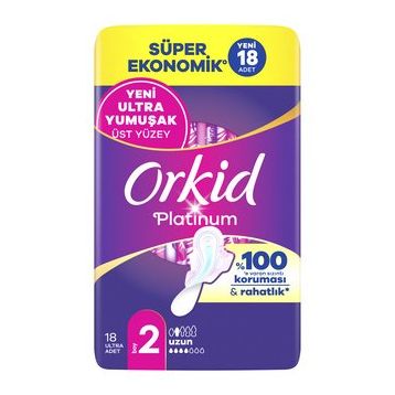 Orkid Platinum Uzun 18 Adet Hijyenik Ped