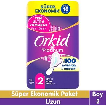 Orkid Platinum Uzun 18 Adet Hijyenik Ped