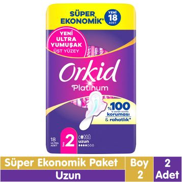 Orkid Platinum Uzun 2x18 36 Adet Hijyenik Ped