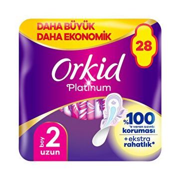 Orkid Platinum Uzun Boy 2 28 Adet Hijyenik Ped