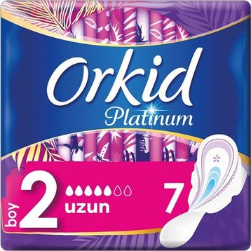 Orkid Platinum Uzun Tekli 7'li Hijyenik Ped