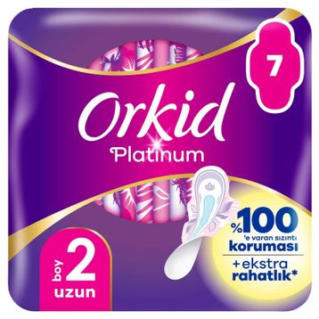 Orkid Platinum Uzun Tekli 7'li Hijyenik Ped