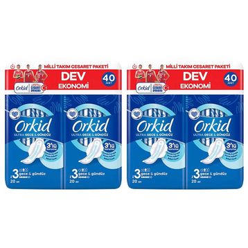 Orkid Ultra Extra Gece Cesaret Paketi 80'li 40x2 Ped