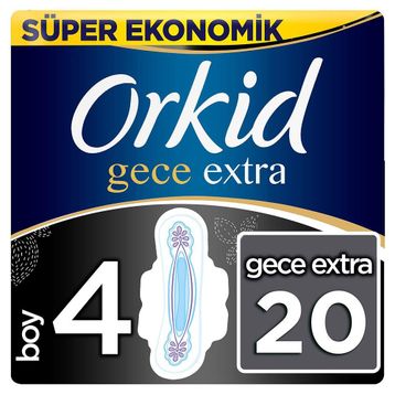 Orkid Ultra Extra Gece Ekonomik 20 Adet Hijyenik Ped