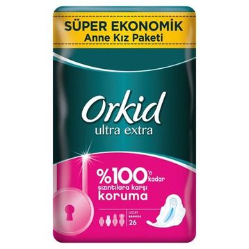 Orkid Ultra Extra Hijyenik Uzun Süper Ekonomik 26 Ped