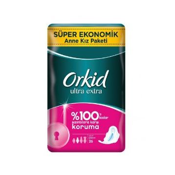 Orkid Ultra Extra Hijyenik Uzun Süper Ekonomik 26 Ped