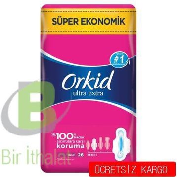 Orkid Ultra Extra Hijyenik Uzun Süper Ekonomik 26 Ped