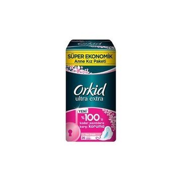 Orkid Ultra Extra Hijyenik Uzun Süper Ekonomik 26 Ped