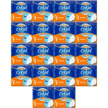 Orkid Ultra Extra Normal 8x18 144 Adet Hijyenik Ped