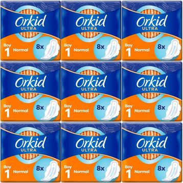 Orkid Ultra Extra Normal 9x8 72 Adet Hijyenik Ped