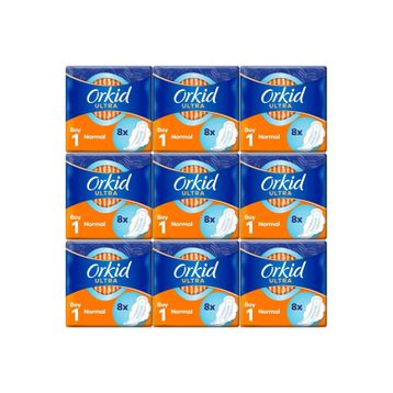 Orkid Ultra Extra Normal 9x8 72 Adet Hijyenik Ped