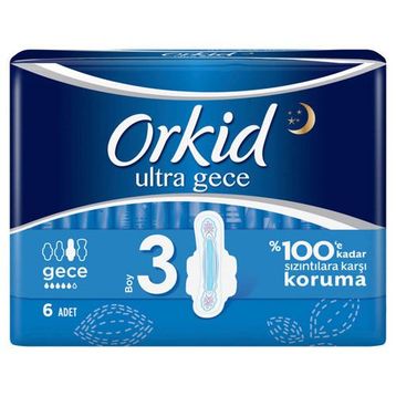 Orkid Ultra Gece 6'lı Ped
