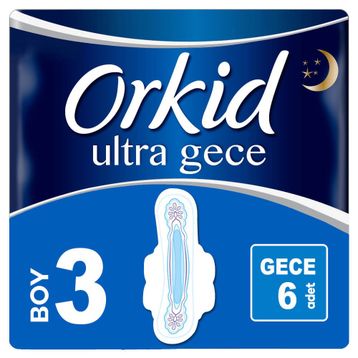 Orkid Ultra Gece 6'lı Ped