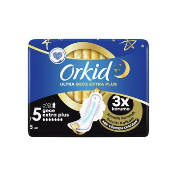 Orkid Ultra Gece Extra Plus 5'li Günlük Ped
