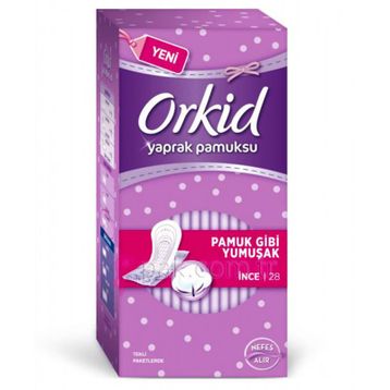 Orkid Yaprak Pamuksu İnce 28'li Hijyenik Ped