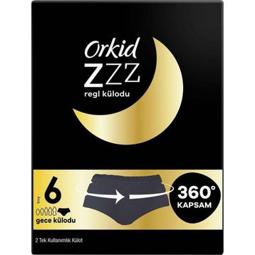 Orkid ZZZ Gecelik Tek Kullanım 2 Adet Regl Külodu